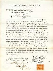 Zweert trouw aan de regering van de Verenigde Staten en de staat Missouri